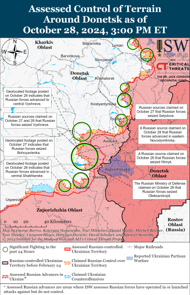 Російські війська просунулися поблизу Куп’янська та Покровська: аналіз карти боїв від ISW - INFBusiness