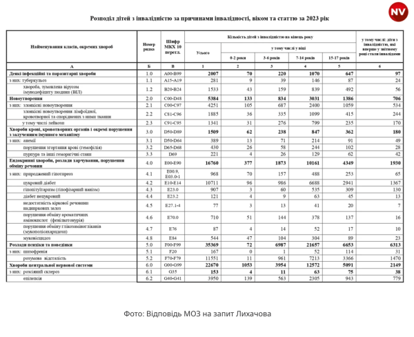 Понад 230 тисяч людей отримали інвалідність у 2023 році, більшість з них – чоловіки, – МОЗ - INFBusiness