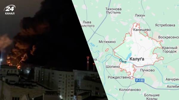 Де розташована нафтобаза у Калузі, які підпалили "уламки" БпЛА: показуємо на карті - INFBusiness