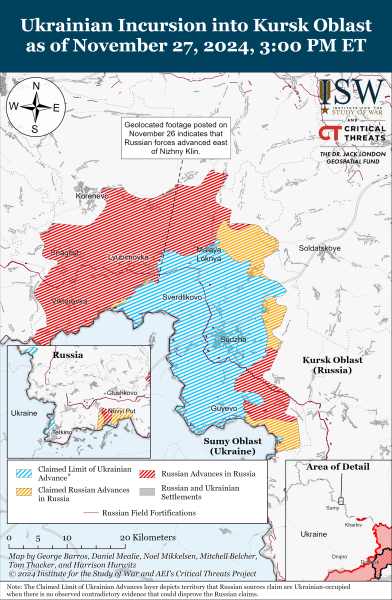 Росіяни наступають на Курщині, а у Кураховому тяжка ситуація: огляд фронту й карти ISW - INFBusiness