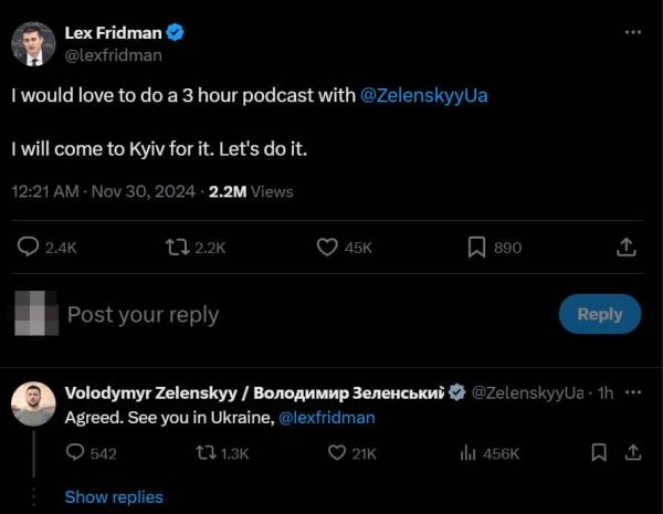 Зеленський погодився на інтерв'ю з подкастером українського походження Лексом Фрідманом: хто це - INFBusiness