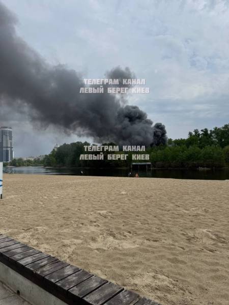 У Києві в Гідропарку була масштабна пожежа, дим бачили по всьому району - INFBusiness