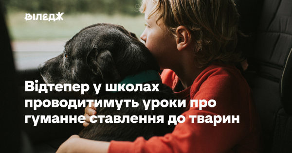 У освітніх закладах запровадять заняття з етичного поводження з тваринами.